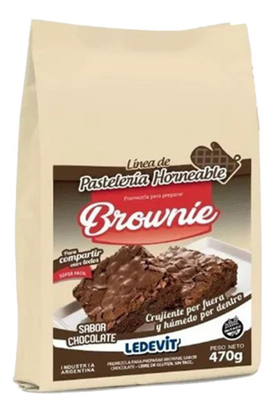 Premezcla Brownie Ledevit X 500grs Cotillon Sergio Once 0 Premezcla Brownie Ledevit X 500grs Cotillon Sergio Once 0