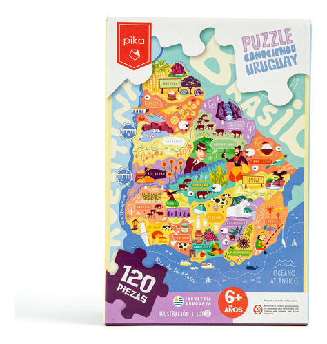 Puzzle Conociendo Uruguay 120 Piezas Pika Juegos 0
