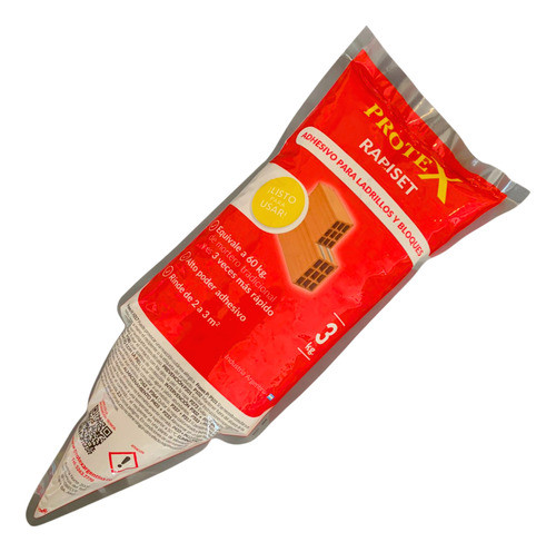 Protex Rapiset 3kg Adhesivo Mampostería Ladrillos Rapido 0