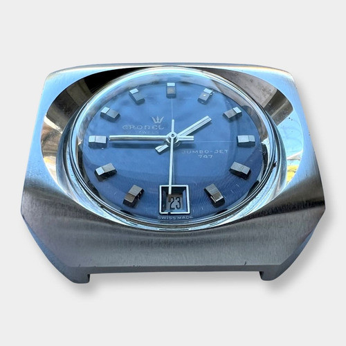 #05 Reloj Cronel Jumbo Jet 747 Nos Con Calendario Años 1970 1
