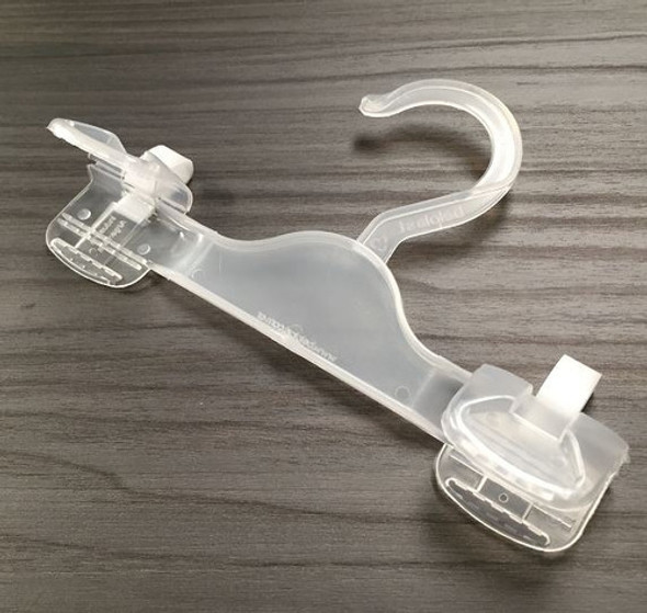 Percha Plástica Con Broche Sube Baja 31cm Traslucida X 100 U 1 Percha Plástica Con Broche Sube Baja 31cm Traslucida X 100 U 1