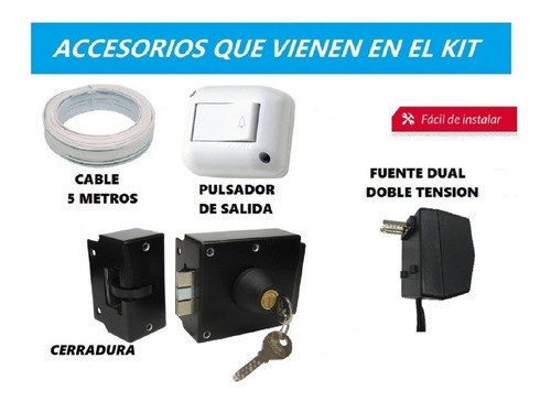 Control Acceso Cerradura Exterior Reja Portón Intemperie  Sl 1