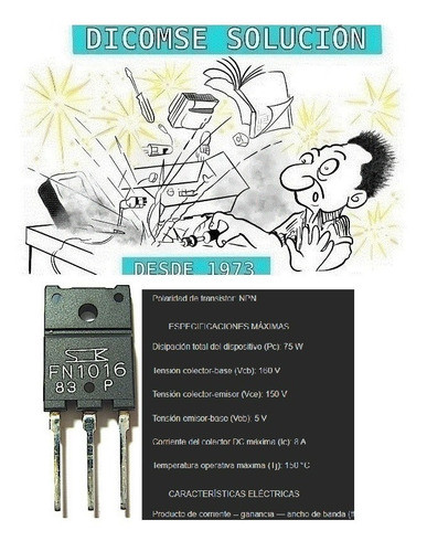 Fn1016  Npn 8a 160v To247f 0