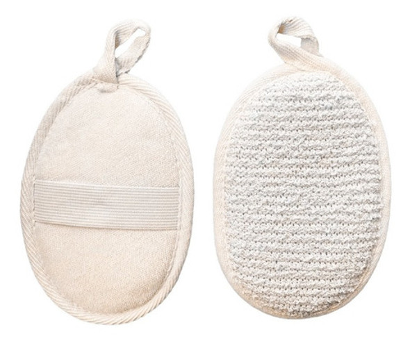 1x Manopla Exfoliante Lino Piel Para Spa Corporal Rostro 1