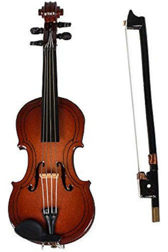 Broadway Regalos Violín Miniatura Con Estuche, Marrón, 1.5 X 0