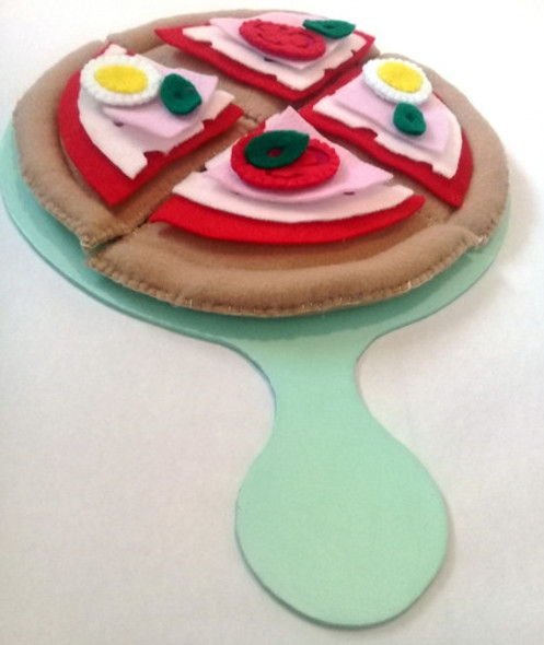 Comidita De Tela, Pizza 4 Porc. Y Pala De Servir 0 Comidita De Tela, Pizza 4 Porc. Y Pala De Servir 0