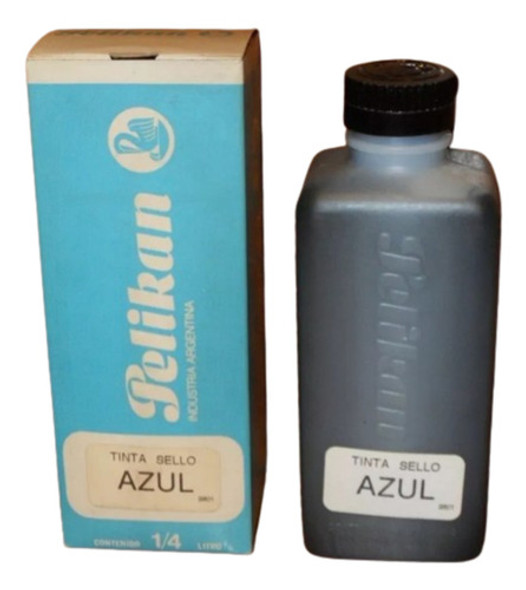 Tinta Pelikan Para Sellos Color Azul Un Cuarto De Litro 0