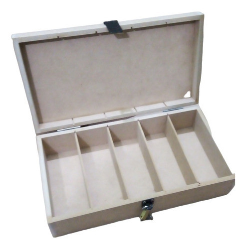 Caja De 5 Divisiónes Con Candado Y Dos Llaves, 37 X 20 X 9 0