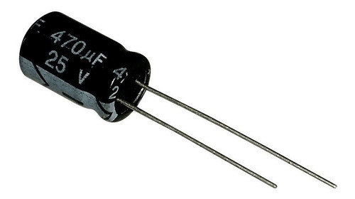 Capacitor 470uf 25v Electrolíticos Cap-25/470uf X 1 Unidad 0