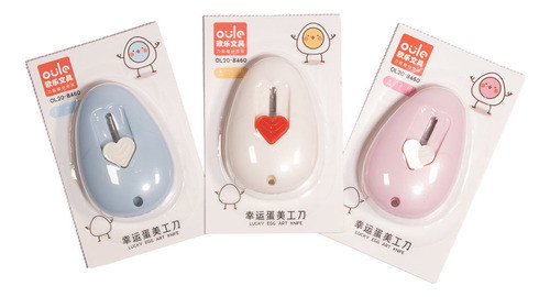 Mini Cutter De Corazón Celeste X24 - Goldin Papelería 0