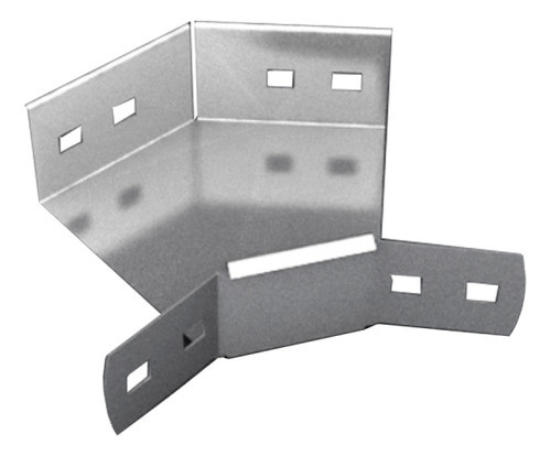 Curva Plana 45° Para Bandeja Portacable 10cm 7mm Espesor 0