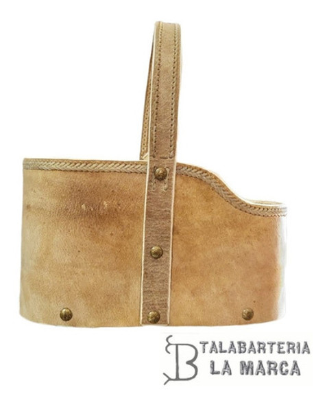 Matera Para Auto , Cuero Crudo Y Madera 1