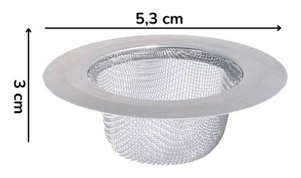 Set X2 Filtro Bacha Americana Acero 55mm Cocina 1 Set X2 Filtro Bacha Americana Acero 55mm Cocina 1