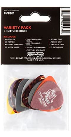 Paquete Variado De Púas Dunlop, Surtido, Paquete 1