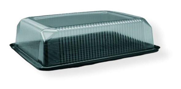 Torteras Negra Con Tapa Cristal Rectangular 29 Cm (x 10 Un) 0 Torteras Negra Con Tapa Cristal Rectangular 29 Cm (x 10 Un) 0