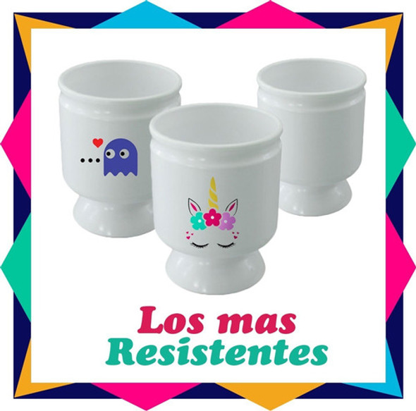 Mate Para Sublimar Blanco De Polímero X 24 Unid Sublimables 1