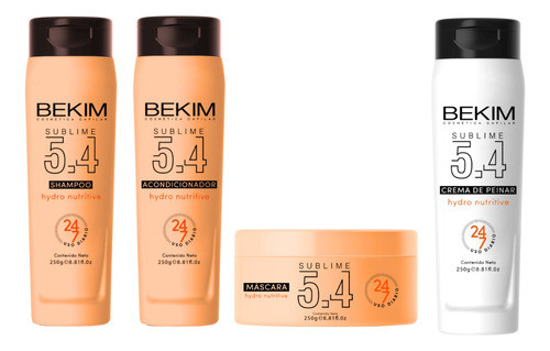 Shampoo + Acond + Mascara + Crema Peinar Sublime 250g Bekim 0