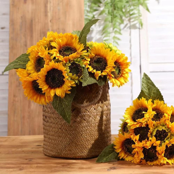 Laelfe Flores Artificiales Girasol Tallo Largo Seda Falsas A 1 Laelfe Flores Artificiales Girasol Tallo Largo Seda Falsas A 1