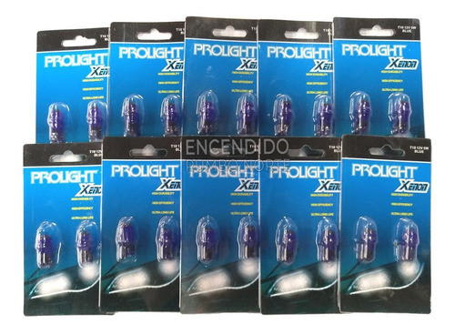 Pack X10 Blister X2 Lampara Blue Luz Posicion Luz Fantasma 1