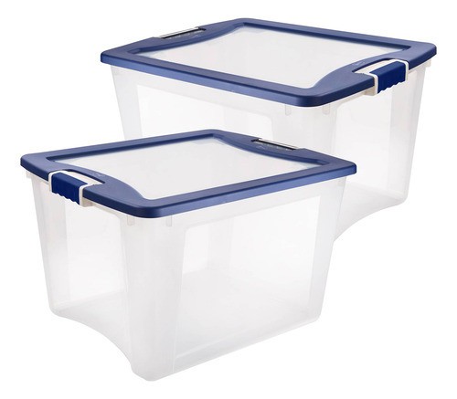 Cajas X2 Organizadoras Baúl Juguetes Apilables Plástica 71 L 0