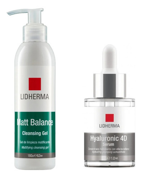 Kit Matt Balance Cleansing Gel + Hyaluronic 4d Serum Lidher 0 Kit Matt Balance Cleansing Gel + Hyaluronic 4d Serum Lidher 0