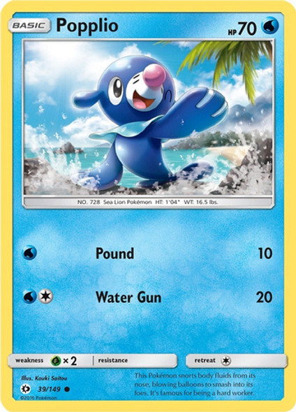 Cartas Pokemon Popplio 39/149 Sum 0 Cartas Pokemon Popplio 39/149 Sum 0