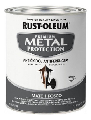 Esmalte Antioxido Metal Protection Rust Oleum 0.946 Ml 0