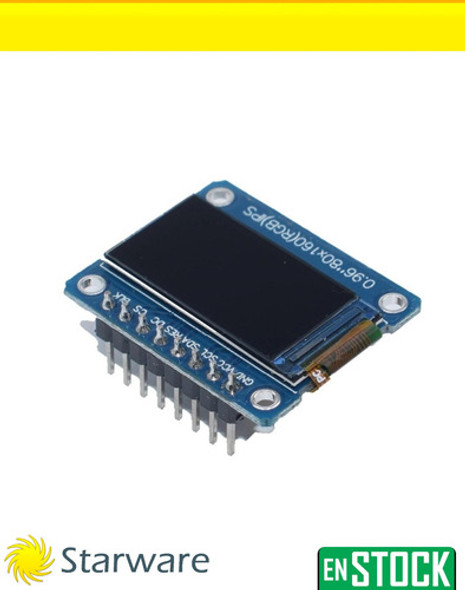 Pantalla Display Tft Arduino St7735 0.96p 80x160 Rgb Ips Lcd 1