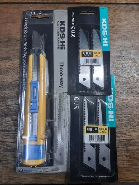 Cutter Doble Hoja Multiuso  Kds T-11 (japon) + 2 Repuestos 1 Cutter Doble Hoja Multiuso  Kds T-11 (japon) + 2 Repuestos 1