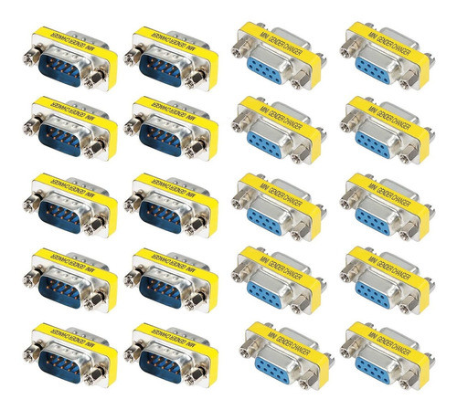 Conector Adaptador Rs-232 Db9 Cambiador De Genero |20 Pie... 0