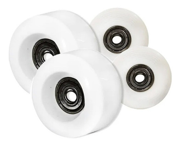Ruedas Skate Repuesto 48 Mm X Unidad Silicona Abec-5 Blancas 1 Ruedas Skate Repuesto 48 Mm X Unidad Silicona Abec-5 Blancas 1