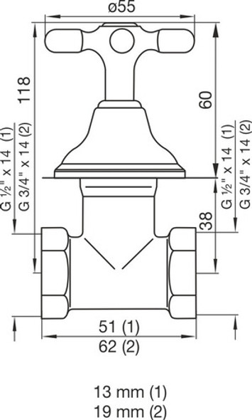Llave De Paso Fv Newport Plus Alta 3/4 0479/b2p-19 Cr 1 Llave De Paso Fv Newport Plus Alta 3/4 0479/b2p-19 Cr 1