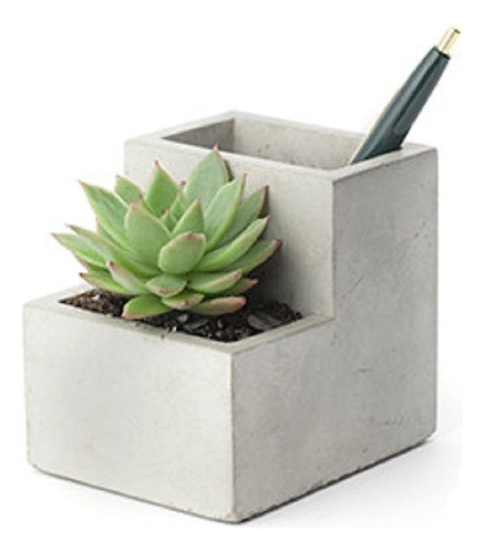 Jardinera De Escritorio De Hormigón Kikkerland, Pequeña (pl0 0
