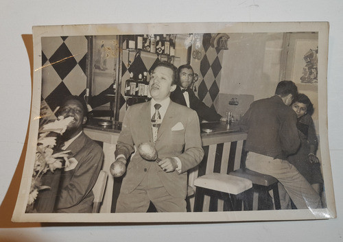 Charles El Antillano En Radio Belgrano Foto Original 0