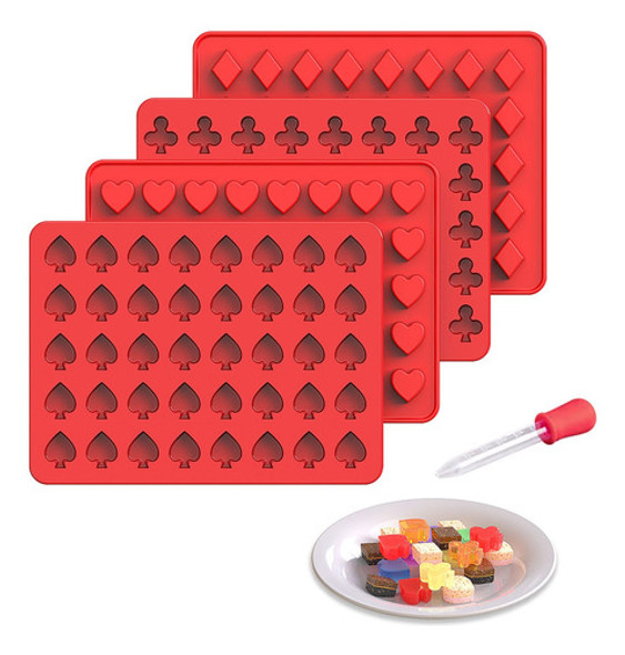 Moldes De Silicona Para Gomitas Silivo, 160 Cavidades (paque 0 Moldes De Silicona Para Gomitas Silivo, 160 Cavidades (paque 0