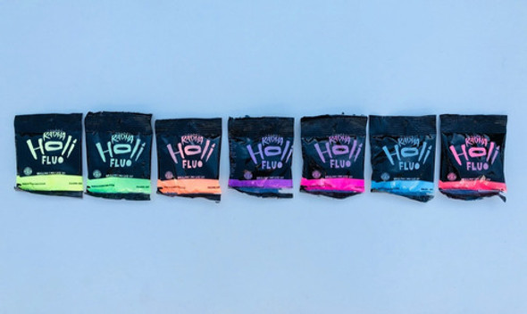 Polvos Radha Holi Fluo - Brillan Con La Luz Uv - Pack X100 1 Polvos Radha Holi Fluo - Brillan Con La Luz Uv - Pack X100 1