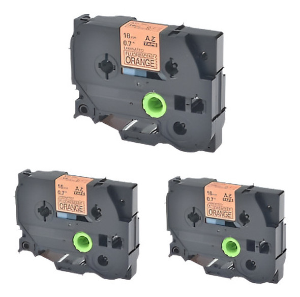3pk Tzeb41 Tzb41 Negro Sobre Cinta Etiqueta Naranja Fluoresc 0