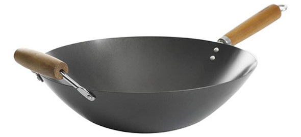 Kenmore Hammond Wok De Acero Al Carbono De Fondo Plano, 14 P 0
