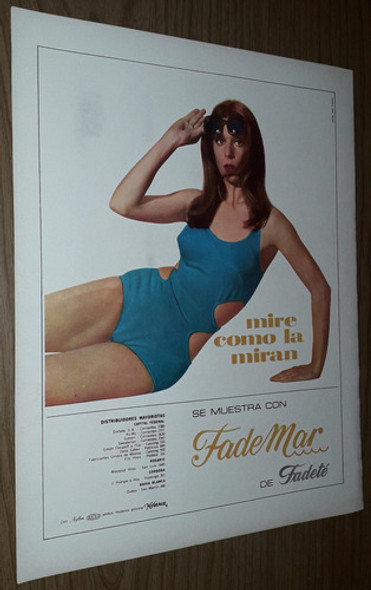 P221 Clipping Publicidad Mallas Mujer Fade Mar Año 1966 0