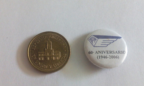 Prendedor Apa Personal Aeronáutico 60 Aniversario 2006 U$s25 1 Prendedor Apa Personal Aeronáutico 60 Aniversario 2006 U$s25 1