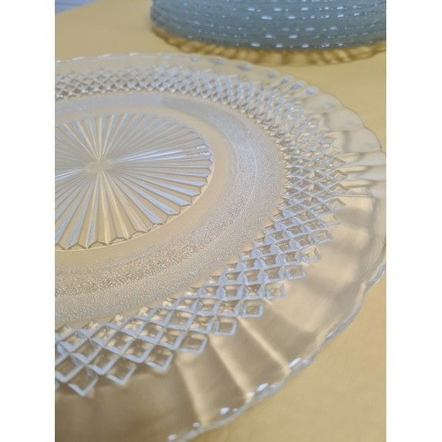 Base Plato Para Torta. Vidrio. Redondo. 28,5 Cm Diametro. 1