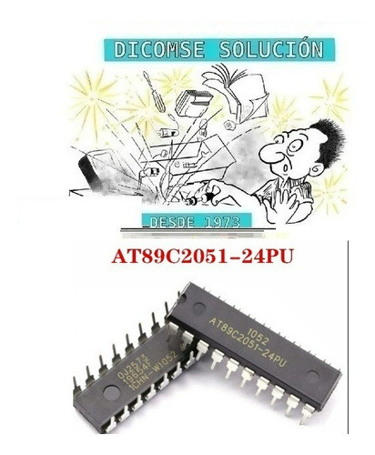 At89c2051  Circuito Integrado At89c2051-24pu 89c2051 Dip20 0