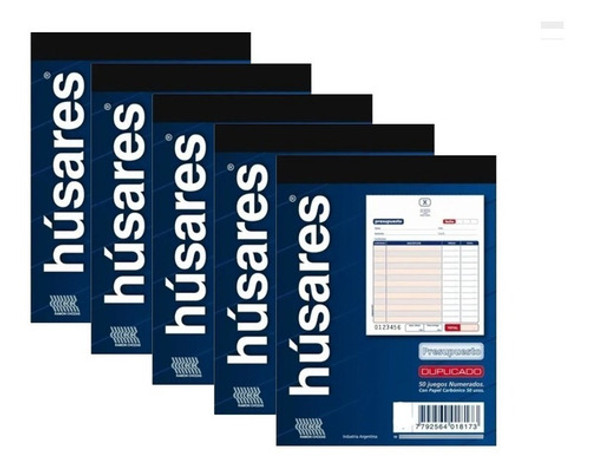 Talonario De Remitos Husares 1819 Duplicado 50 Juegos X 5 0