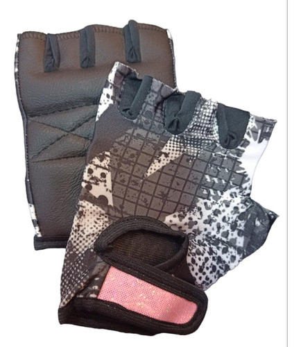 Guantes Entrenamiento Gimnasio Pesas Lycra Y Ecocuero 1