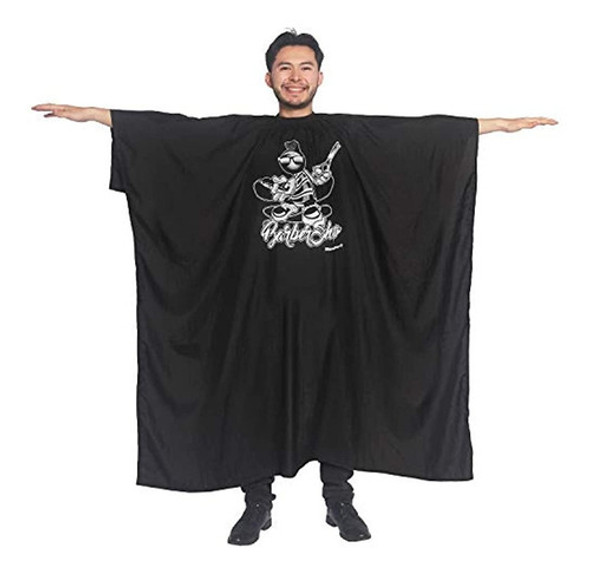 Capa De Salon Mane Caper Mohawk Con Cuello Elastico 55  X 0 Capa De Salon Mane Caper Mohawk Con Cuello Elastico 55  X 0