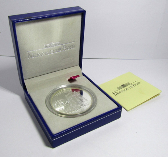 Francia 100 Francos 15 Euros 1997 Plata Lisbone Proof Km1174 0 Francia 100 Francos 15 Euros 1997 Plata Lisbone Proof Km1174 0