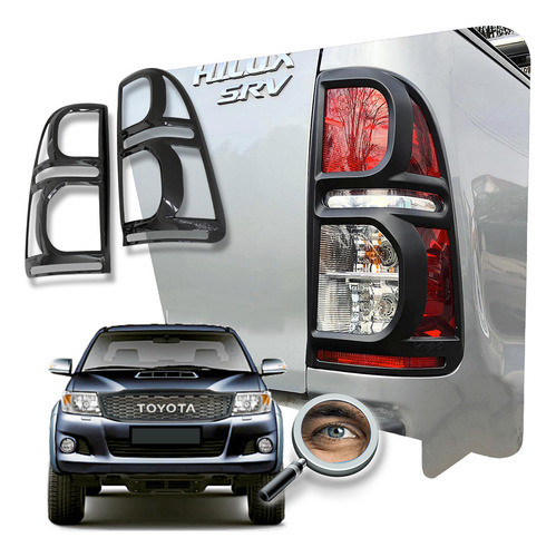 Hilux 2012+/ 2 Aros Trd Negros Luces Traseras Tuningchrome 0