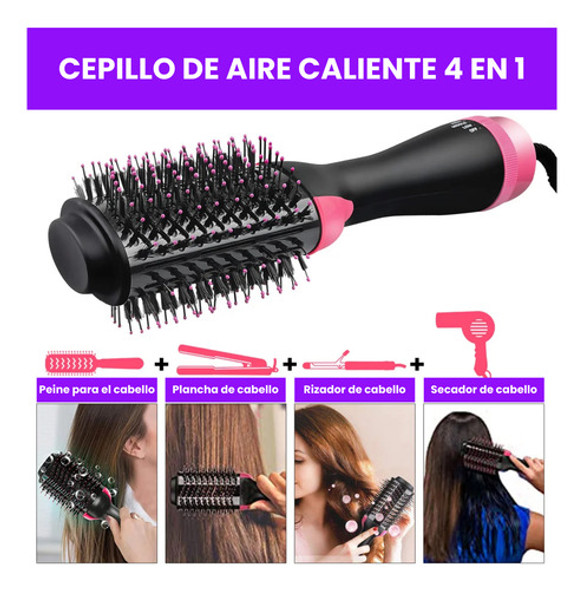 Cepillo Plancha Pelo Alisador Secador Electrico Cabello 360 1 Cepillo Plancha Pelo Alisador Secador Electrico Cabello 360 1