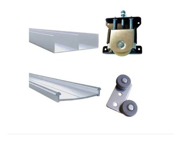 Kit Frente Placard Corredizo Aluminio D52 3 Mts 2 Puertas Hm 0 Kit Frente Placard Corredizo Aluminio D52 3 Mts 2 Puertas Hm 0