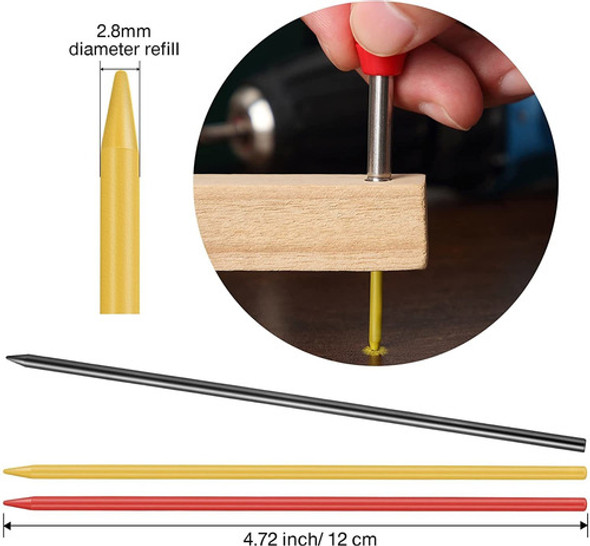 48 Minas De Repuesto Punta 2,8 Mm Para Lapiz Carpintero 1 48 Minas De Repuesto Punta 2,8 Mm Para Lapiz Carpintero 1